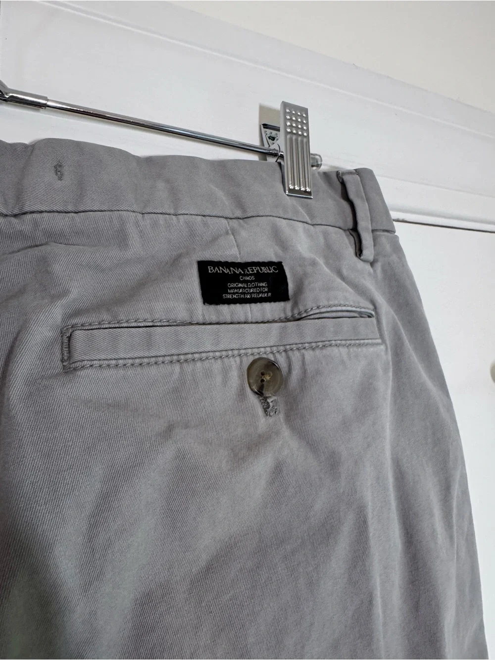 Banana Republic Light Gray Men's Chinos